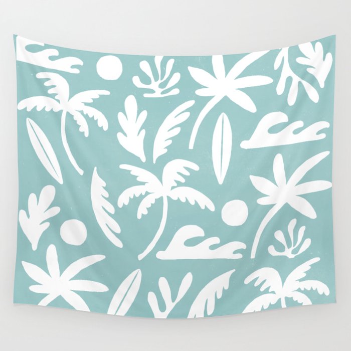 Surf haven Wall Tapestry Gallery Image 1