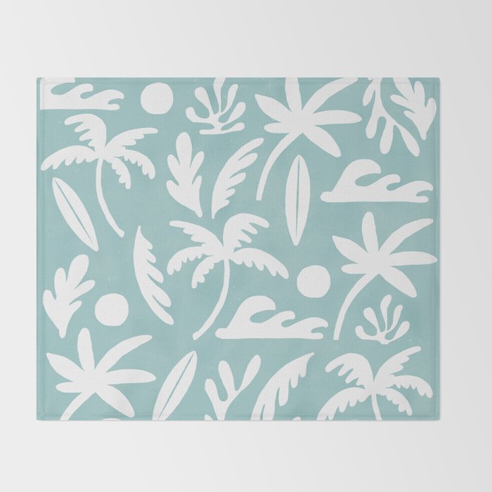 Surf haven Throw Blanket Gallery Image 2