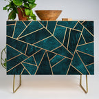 Deep Teal Stone Credenza Gallery Image 1