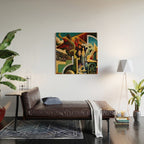 Classical Masterpiece - Instruments of Power - Train, Airplane, Steam by Thomas Hart Benton Wood Wall Art Gallery Image 2