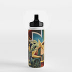 Classical Masterpiece - Instruments of Power - Train, Airplane, Steam by Thomas Hart Benton Water Bottle Gallery Image 2