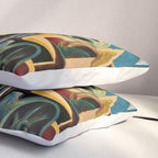 Classical Masterpiece - Instruments of Power - Train, Airplane, Steam by Thomas Hart Benton Pillow Sham Gallery Image 3