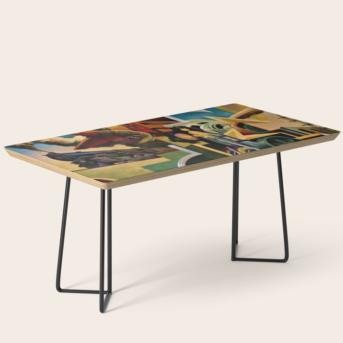 Classical Masterpiece - Instruments of Power - Train, Airplane, Steam by Thomas Hart Benton Coffee Table Gallery Image 1