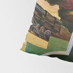 Classical Masterpiece - Instruments of Power - Train, Airplane, Steam by Thomas Hart Benton Pillow Sham Gallery Image 4