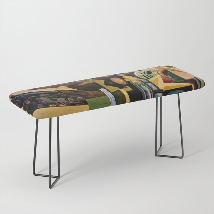 Classical Masterpiece - Instruments of Power - Train, Airplane, Steam by Thomas Hart Benton Bench Gallery Image 1