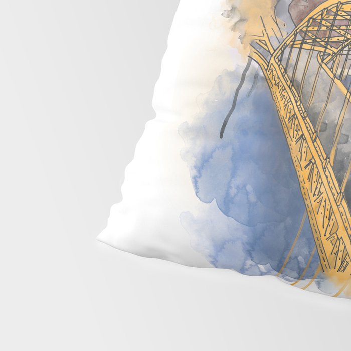 Pittsburgh Fort Pitt and Downtown Pillow Sham Gallery Image 4