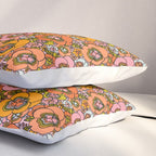 Vintage Pansy Print Pillow Sham Gallery Image 3