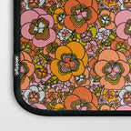 Vintage Pansy Print Laptop Sleeve Gallery Image 3