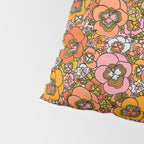 Vintage Pansy Print Pillow Sham Gallery Image 4