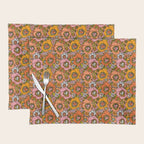 Vintage Pansy Print Placemat Gallery Image 1