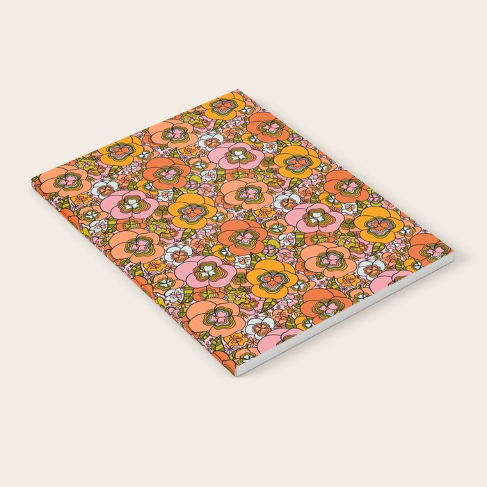 Vintage Pansy Print Notebook Gallery Image 2