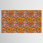 Vintage Pansy Print Tablecloth Gallery Image 2