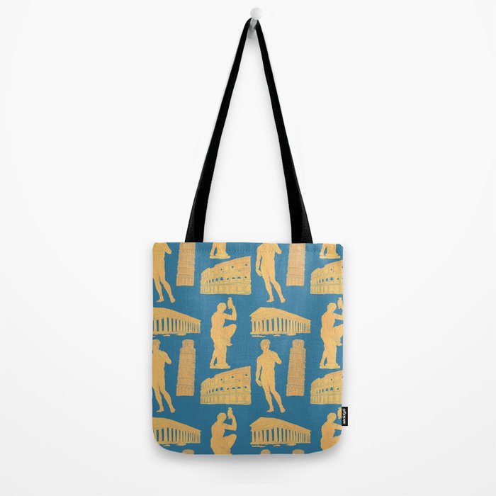 Roman Architecture Ancient Monuments and Italian Statues Tote Bag Gallery Image 2