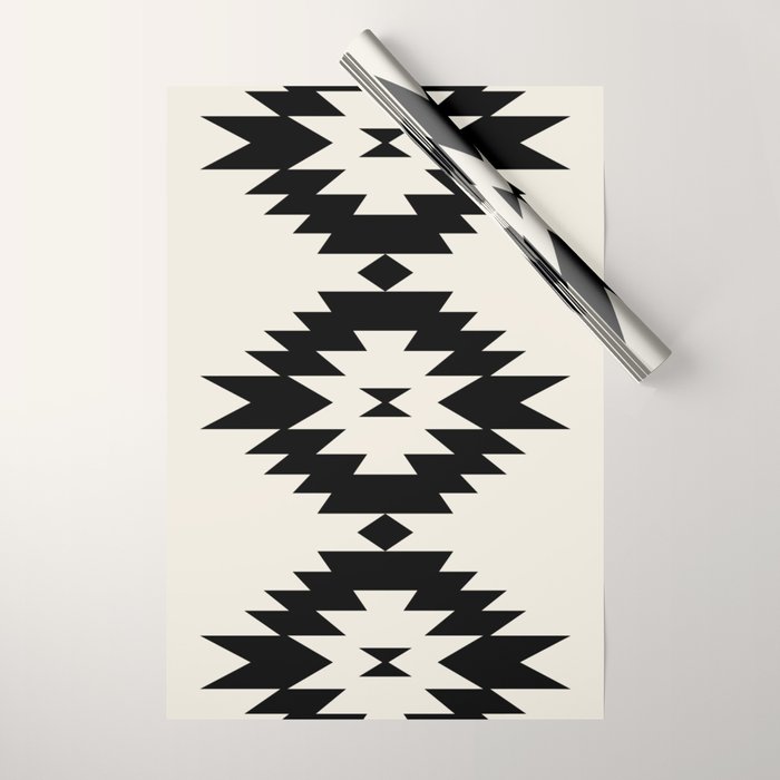 Southwestern Minimalism - Black Neutral Beige Wrapping Paper Gallery Image 1