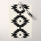 Southwestern Minimalism - Black Neutral Beige Wrapping Paper Gallery Image 1