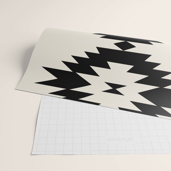Southwestern Minimalism - Black Neutral Beige Wrapping Paper Gallery Image 2