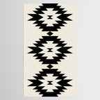 Southwestern Minimalism - Black Neutral Beige Tablecloth Gallery Image 2