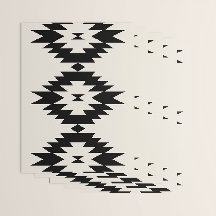 Southwestern Minimalism - Black Neutral Beige Wrapping Paper Gallery Image 3