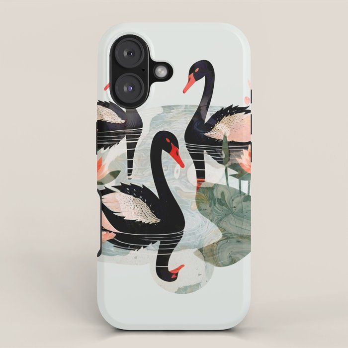 Black Swans iPhone Case Gallery Image 1