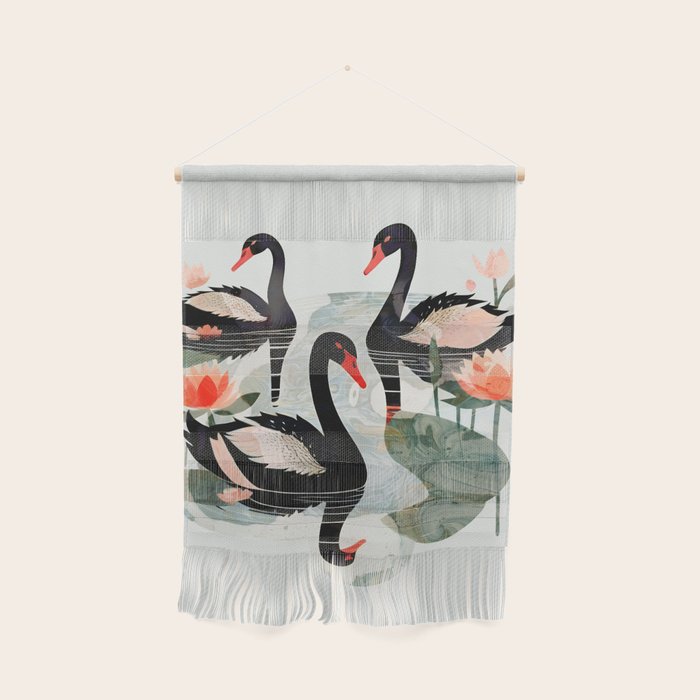 Black Swans Wall Hanging Gallery Image 1