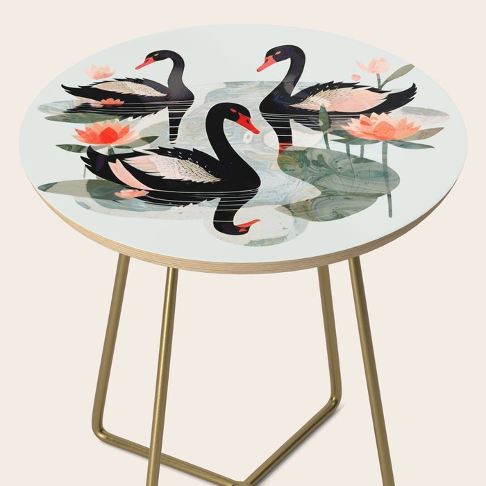 Black Swans Side Table Gallery Image 2