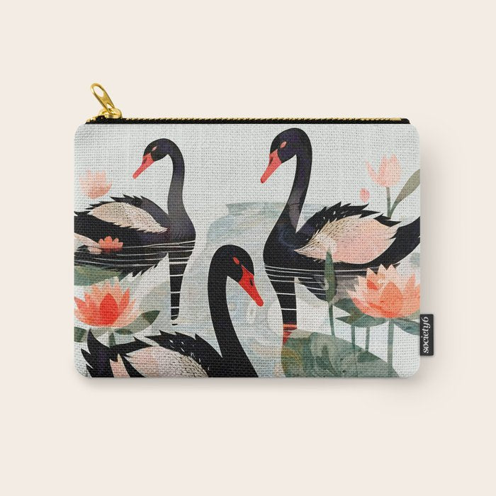 Black Swans Carry All Pouch Gallery Image 1