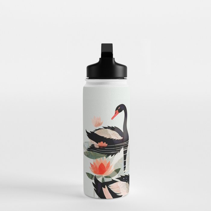 Black Swans Water Bottle Gallery Image 3