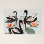 Black Swans Welcome Mat Gallery Image 1