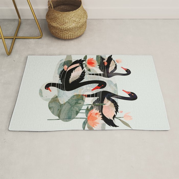 Black Swans Rug Gallery Image 1