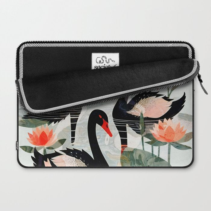 Black Swans Laptop Sleeve Gallery Image 2