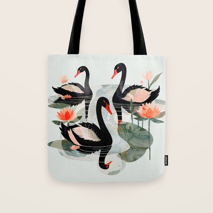 Black Swans Tote Bag Gallery Image 1