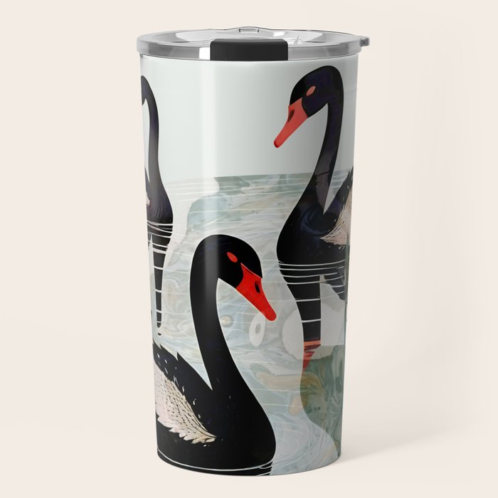 Black Swans Travel Mug Gallery Image 1