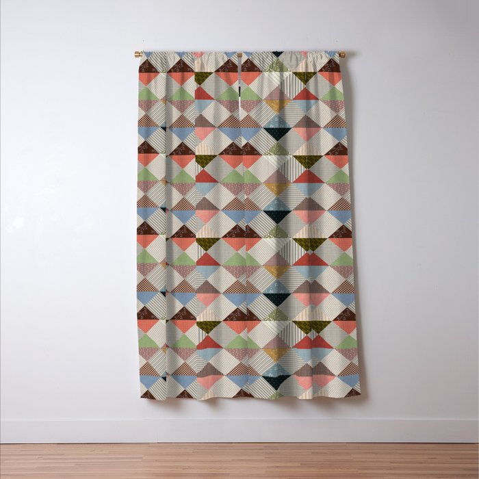Diamond Quilt Window Curtain Gallery Image 3