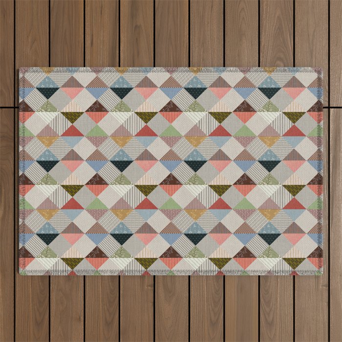 Diamond Quilt Outdoor Rug Gallery Image 1