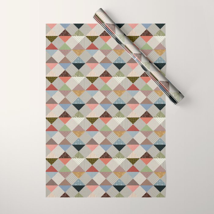 Diamond Quilt Wrapping Paper Gallery Image 1