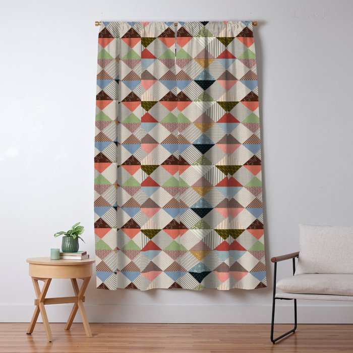 Diamond Quilt Window Curtain Gallery Image 5