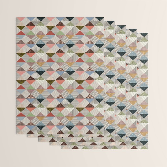 Diamond Quilt Wrapping Paper Gallery Image 3