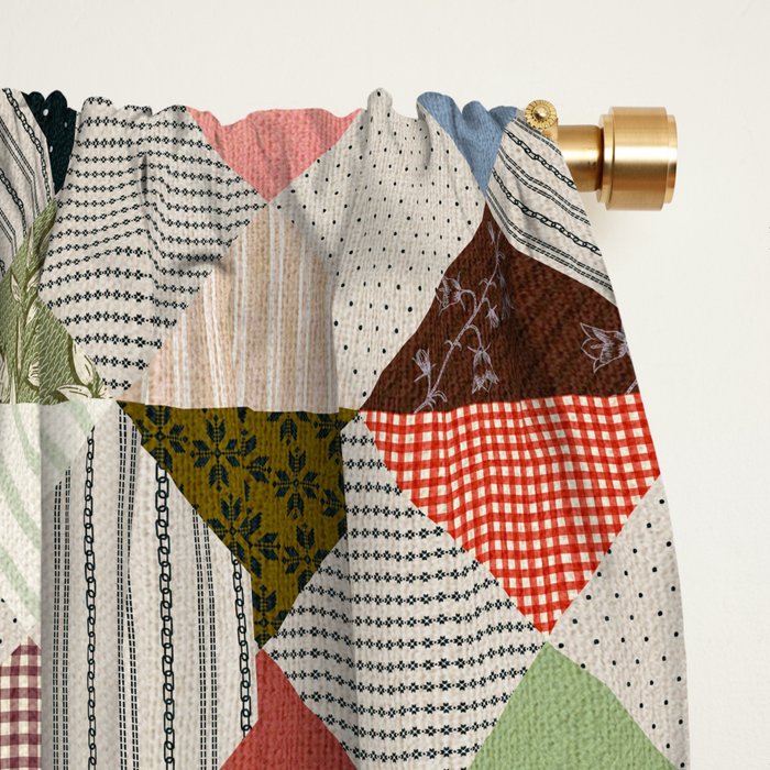 Diamond Quilt Window Curtain Gallery Image 2