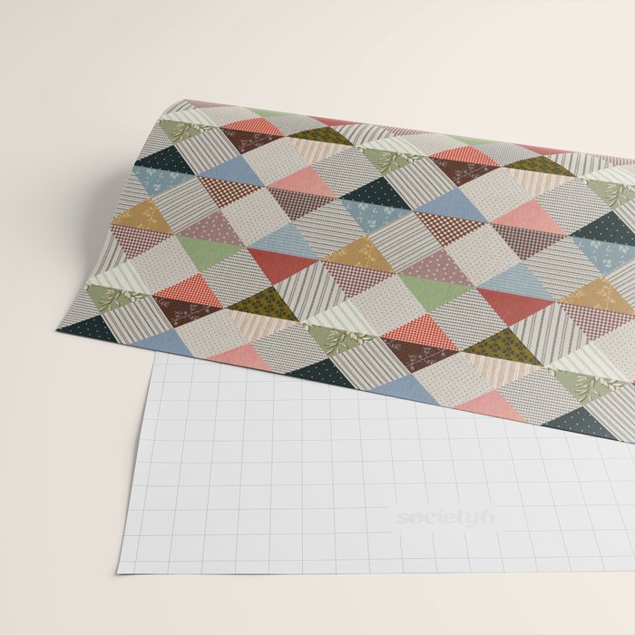 Diamond Quilt Wrapping Paper Gallery Image 2
