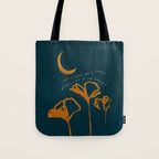 "Let Light Be A Sweet Rebellion In The Shadows" Tote Bag Gallery Image 1