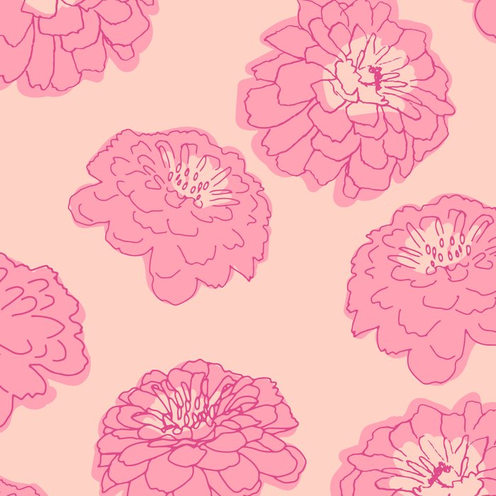 Zinnias in pink Coffee Mug Gallery Image 2