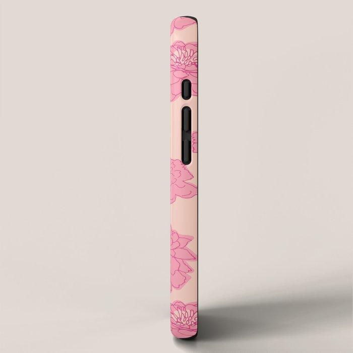Zinnias in pink iPhone Case Gallery Image 2