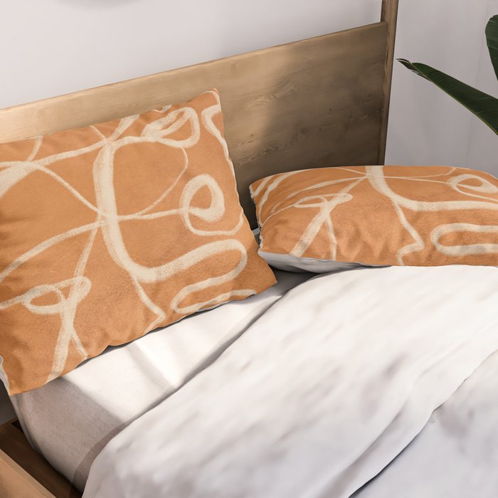 Abstract line art 205 Pillow Sham Gallery Image 2