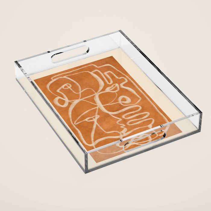 Abstract line art 205 Acrylic Tray Gallery Image 1