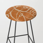 Abstract line art 205 Stool Gallery Image 2