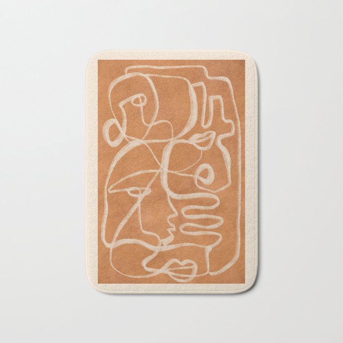 Abstract line art 205 Bath Mat Gallery Image 1