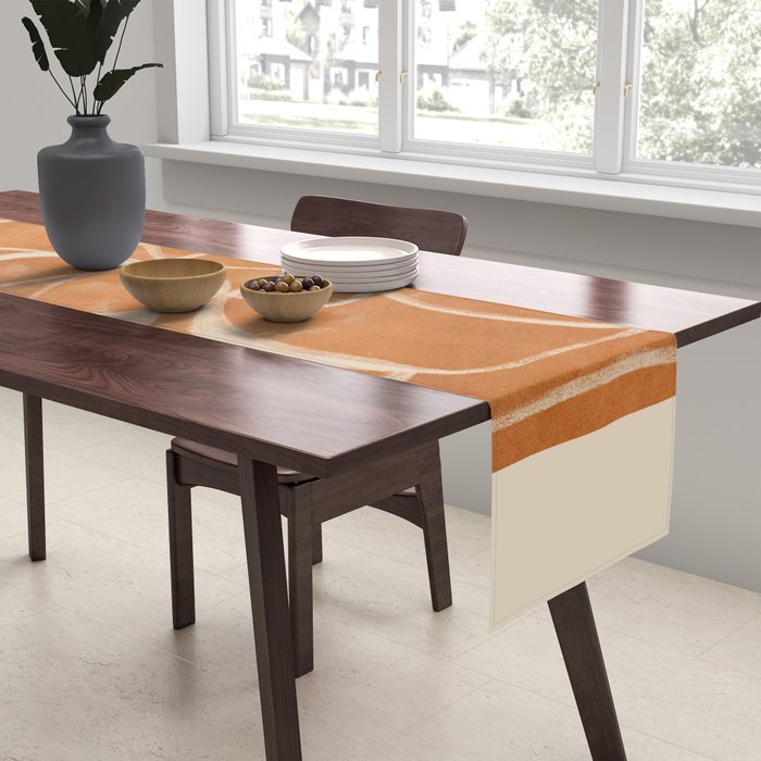 Abstract line art 205 Table Runner Gallery Image 2
