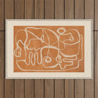 Abstract line art 205 Outdoor Rug Gallery Image 1