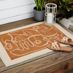 Abstract line art 205 Outdoor Rug Gallery Image 2