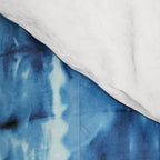 Indigo Satin Shibori Comforter Gallery Image 4
